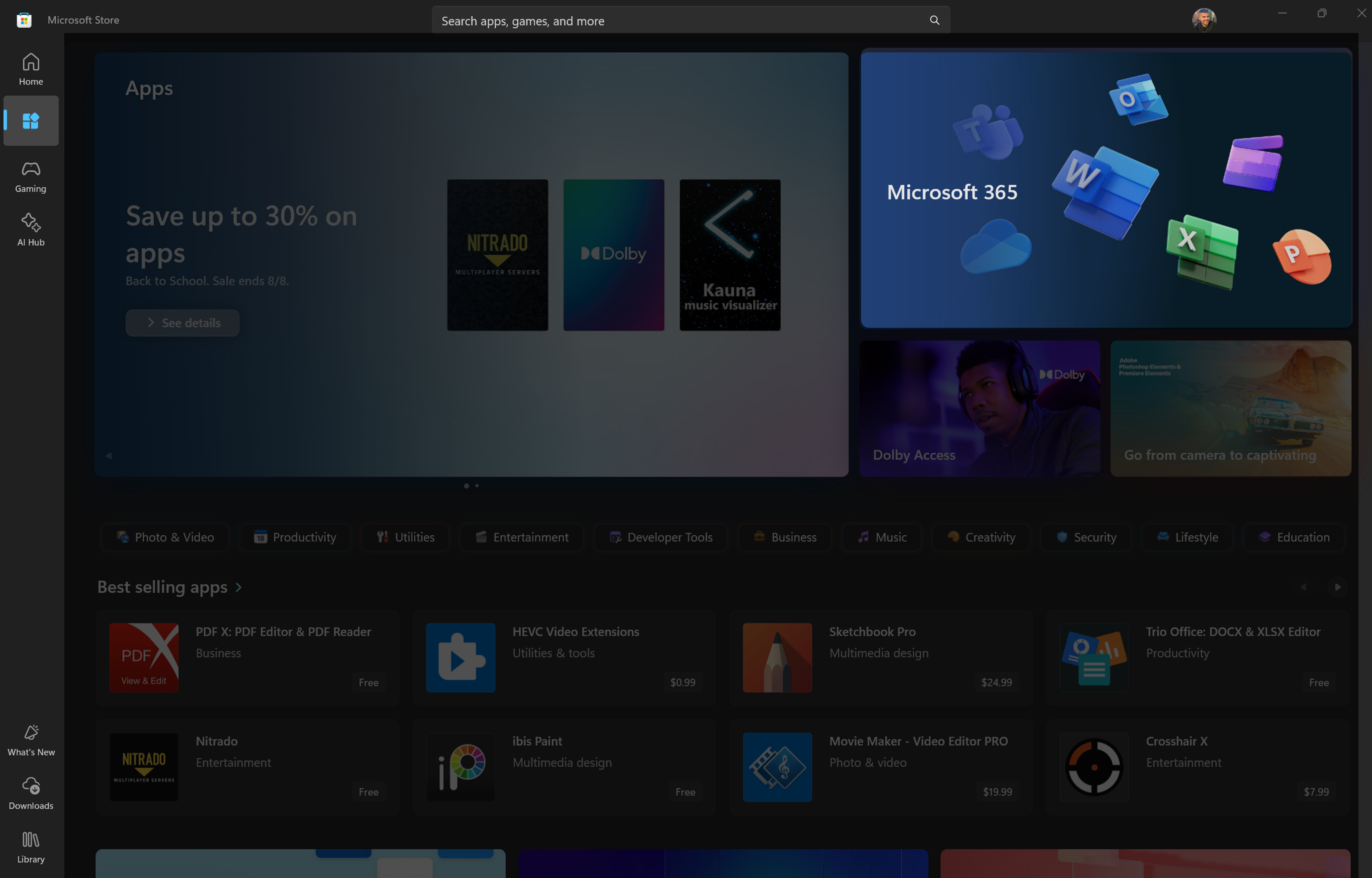 Microsoft Store integration
