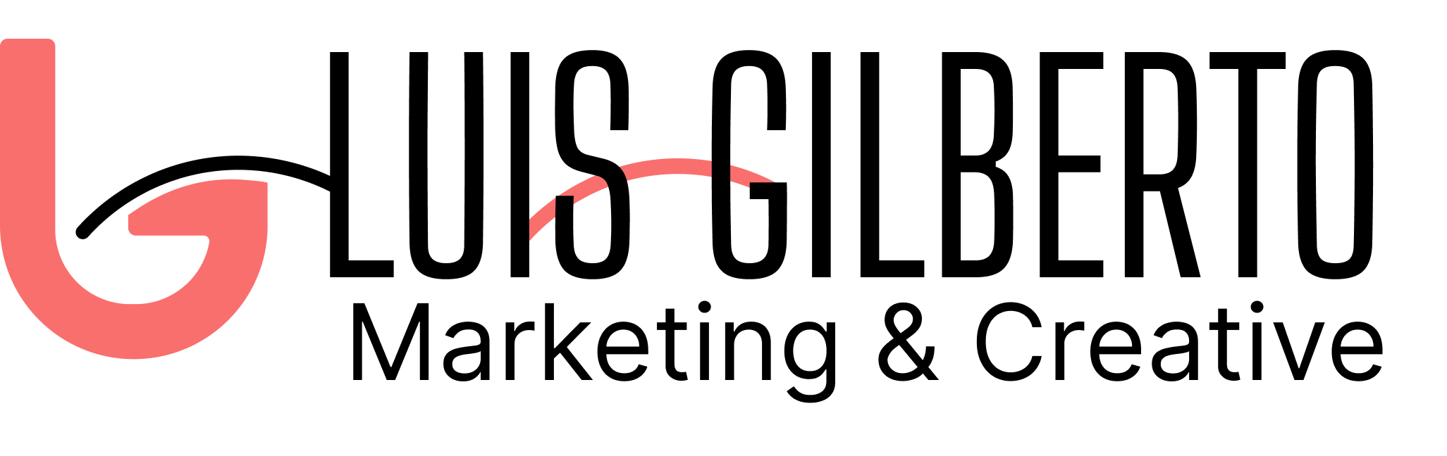 Luis Gilberto Logo - Coral Mark Black Type