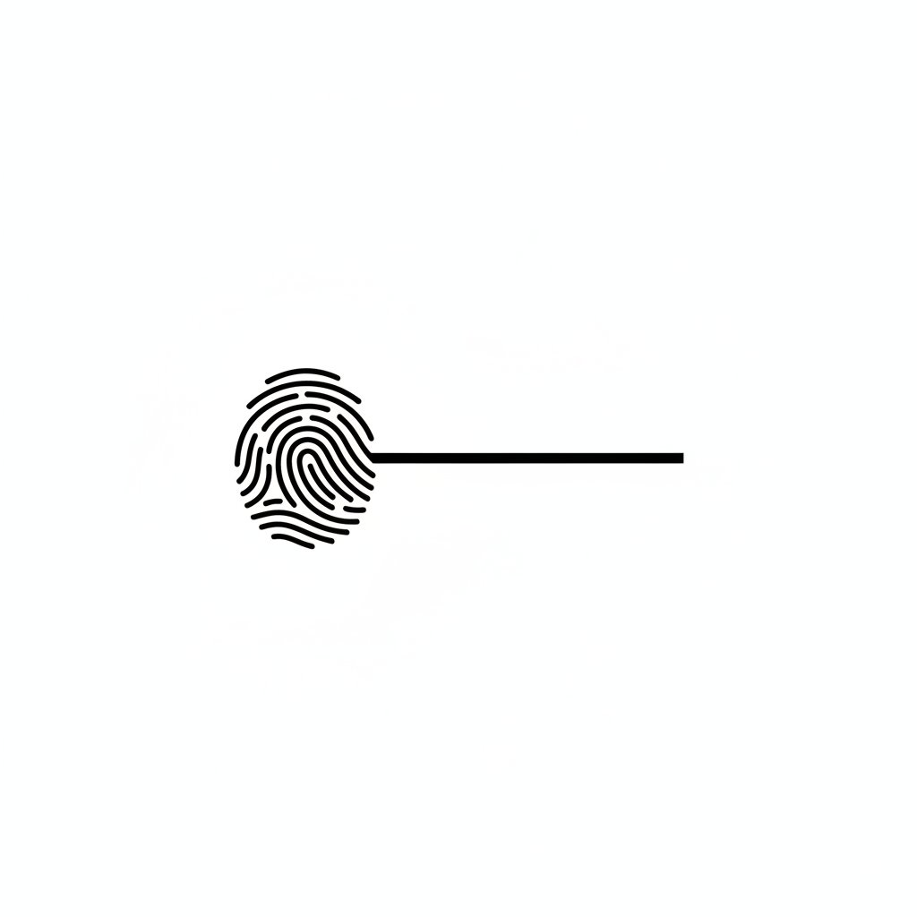 Fingerprint extending into motion — a trace of human presence